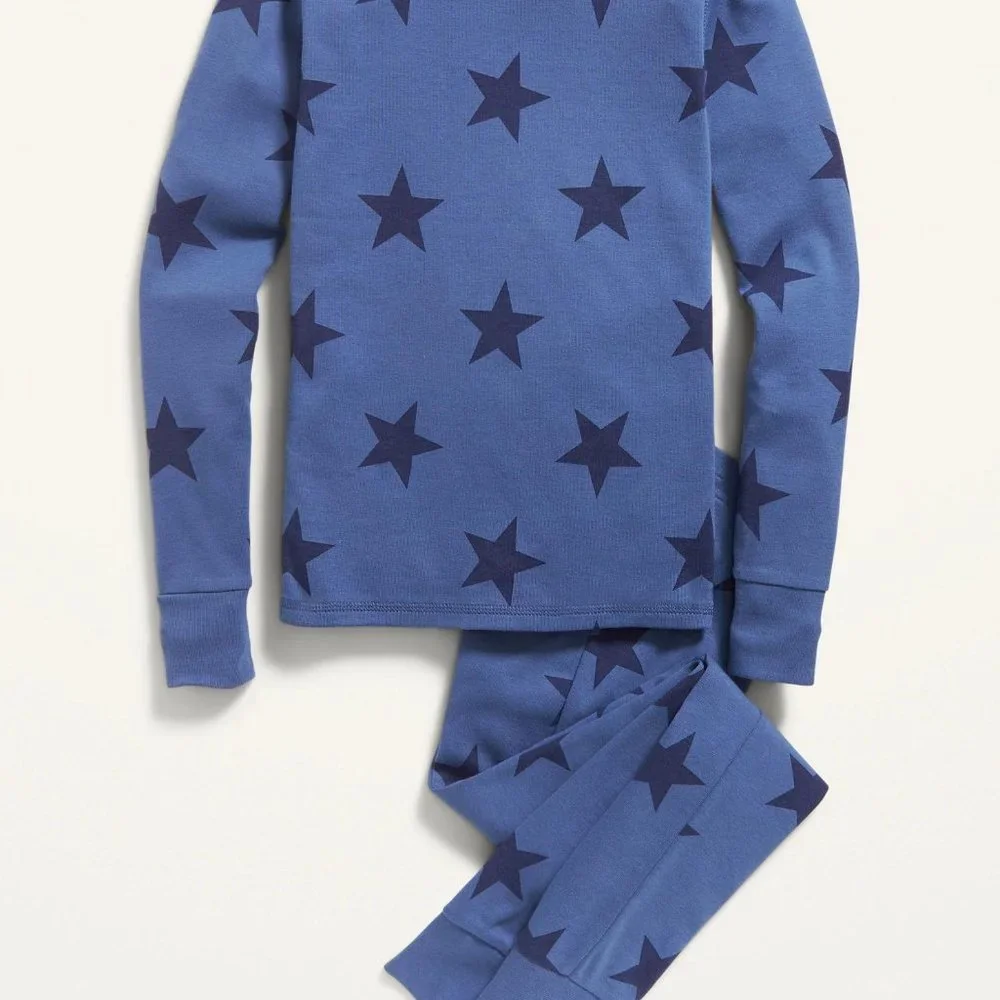 New Gender-Neutral Printed Snug-Fit Pajama Set for Kids - Picture 2 of 2